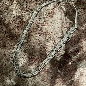 Genuine Silver Multi-Strand Necklace